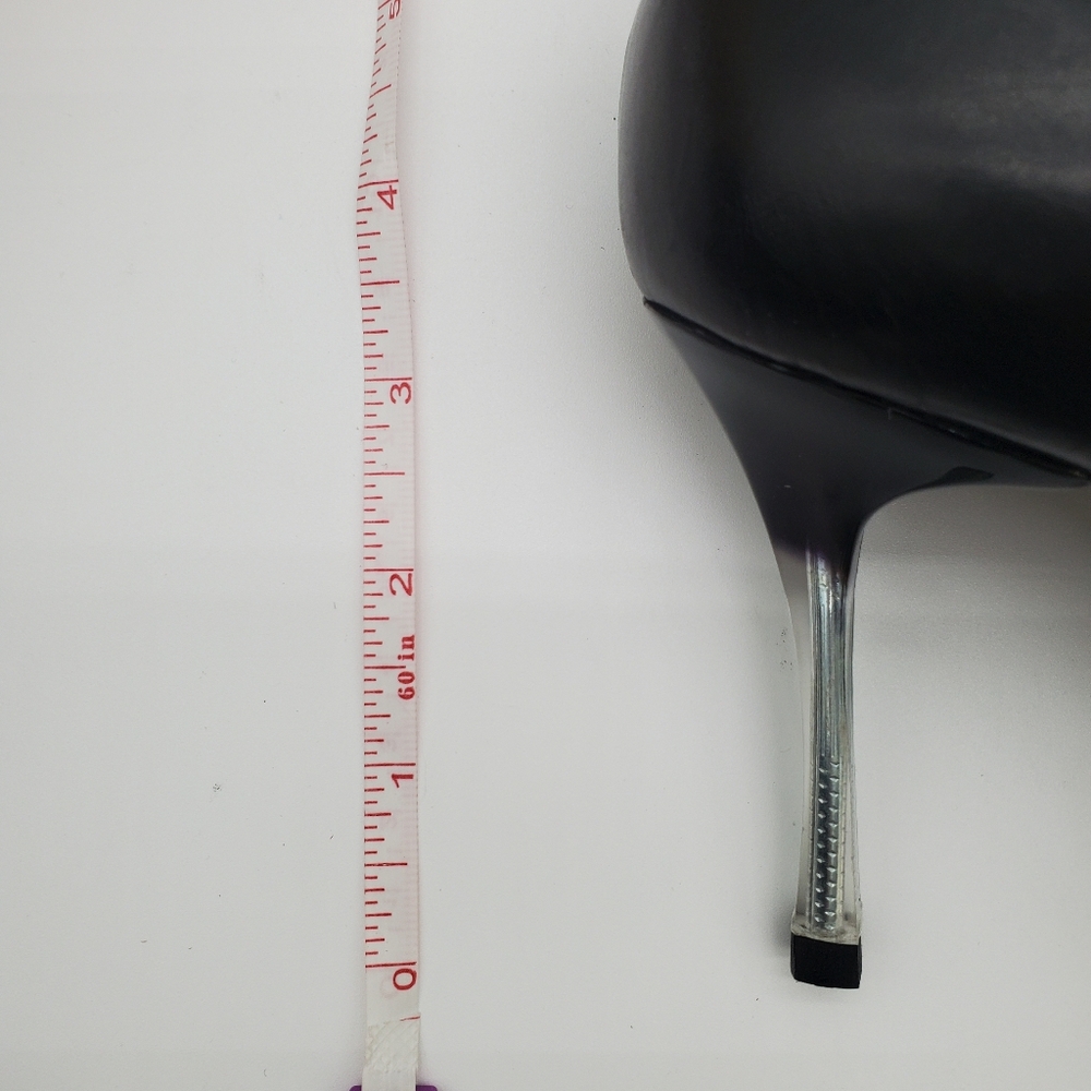 CHANEL Vintage 2000 Black Leather Pump Heels 41 - Picture 15 of 16